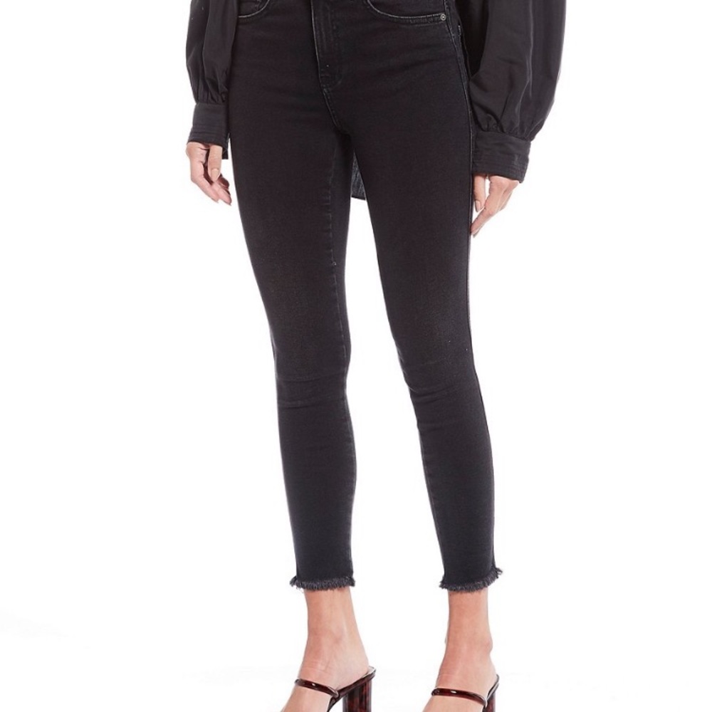 FREE PEOPLE Black Skinny Jeans Size 29